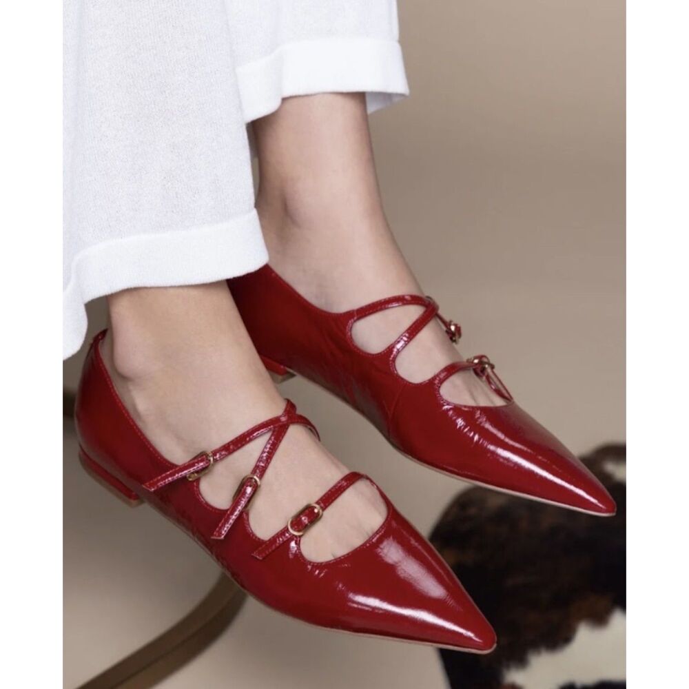 Sam Edelman Cass Crisscross Buckle-Strap Leather Size 8